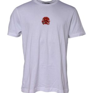 White DG LOVE Patch Short Sleeves T-shirt