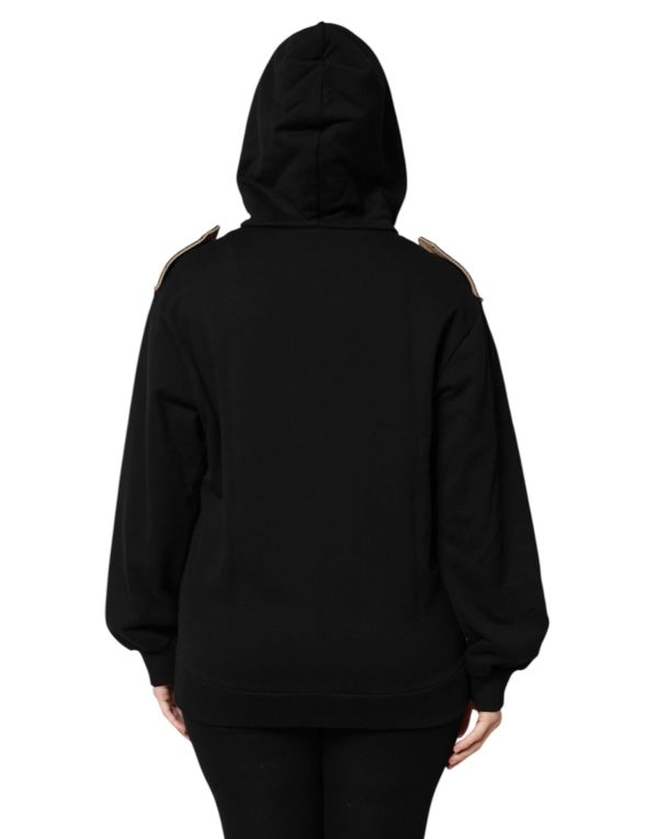Black Logo Hooded Full Zip Sweatshirt Jacket - Image 4