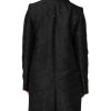Black Single Breasted Trench Coat Jacket - Image 4