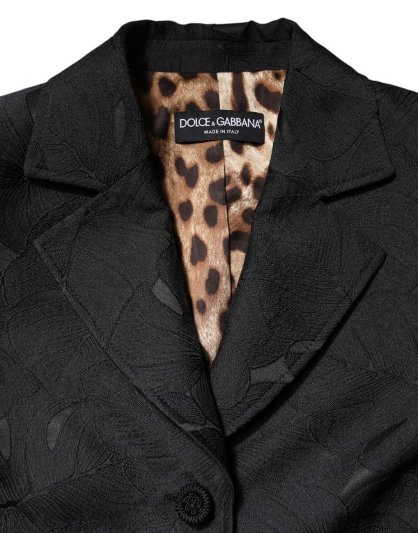 Black Single Breasted Trench Coat Jacket - Image 7