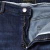 Blue Cotton High Waisted Cropped Denim Jeans - Image 6
