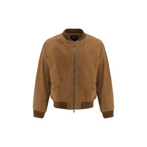 Suede Bomber Jacket