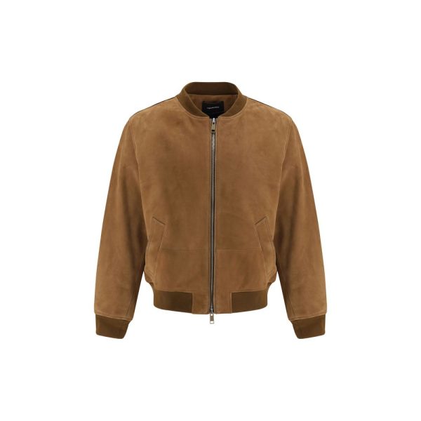 Suede Bomber Jacket