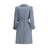 Silk long Trench Coat - Image 2
