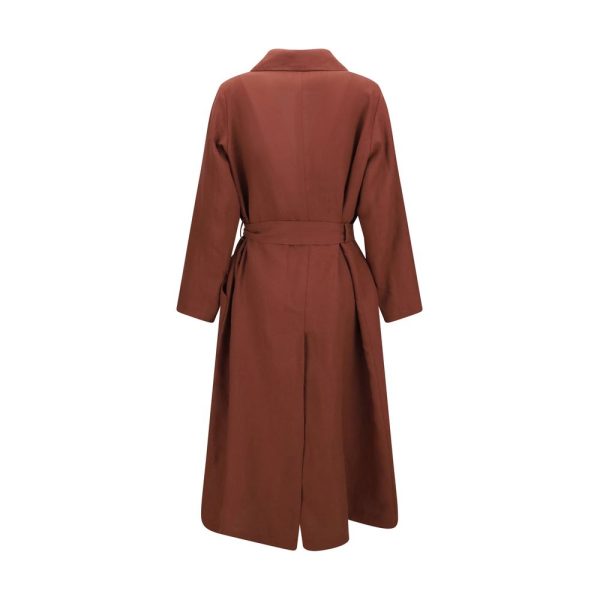 Belted linen Coat - Image 2