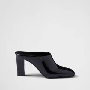 Patent leather heeled sandals
