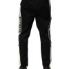 Black Cotton Mid Waist Jogger Pants - Image 4