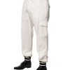 White Cotton Cargo Jogger Men Pants - Image 3