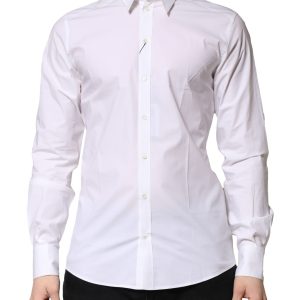 White Cotton Long Sleeves Dress Formal Shirt