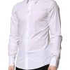 White Cotton Long Sleeves Dress Formal Shirt - Image 3