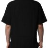 Black Cotton Short Sleeve Buttoned Casual Shirt - Image 4