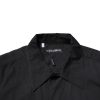 Black Cotton Short Sleeve Buttoned Casual Shirt - Image 5