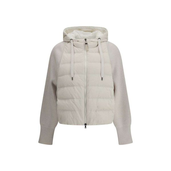 Wool sleeved Down Jacket