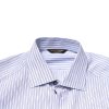 White Blue Striped Cotton Dress Formal Shirt - Image 5