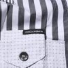 White Gray Striped Cotton Men Casual Shirt - Image 6