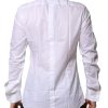White Bib Cotton Poplin GOLD Men Formal Shirt - Image 4