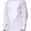 White GOLD Bib Poplin Dress Men Formal Shirt - Image 3