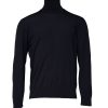 Blue Long Sleeve Turtleneck Pullover Sweater - Image 3