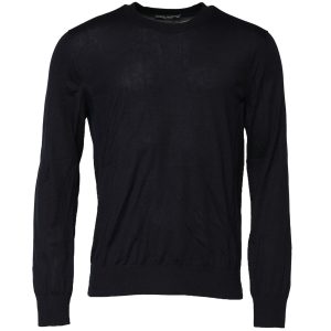 Black Long Sleeve CrewNeck Pullover Sweater