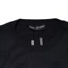 Black Silk Crew Neck Sweatshirt Sweater - Image 4