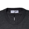 Dark Gray Wool Crew Neck Sweatshirt Sweater - Image 4