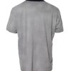 Gray Cotton Crew Neck Short Sleeves T-shirt - Image 3