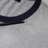 Gray Cotton Crew Neck Short Sleeves T-shirt - Image 5