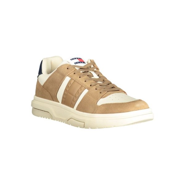 Beige Leather Men Sneaker - Image 2