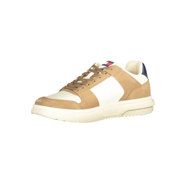 Beige Leather Men Sneaker - Image 3