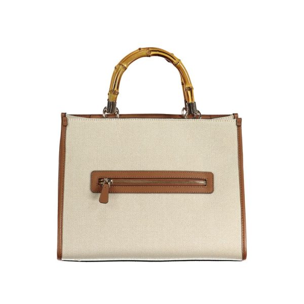 Beige Cotton Handbag - Image 2