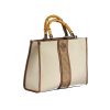 Beige Cotton Handbag - Image 3