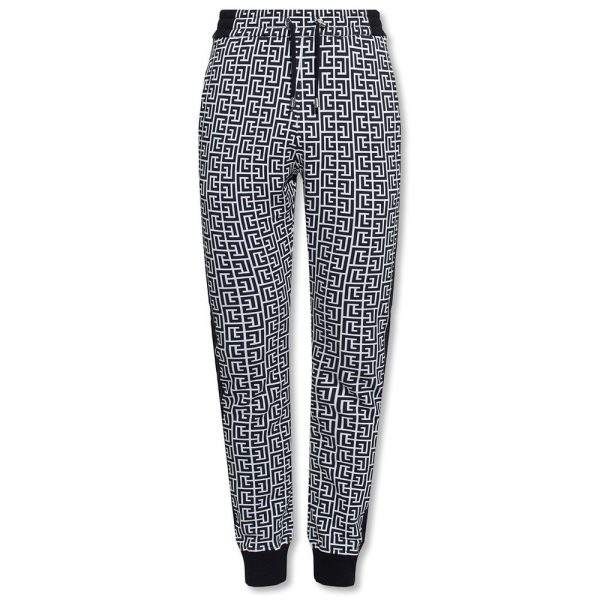 Black Cotton Jeans & Pant