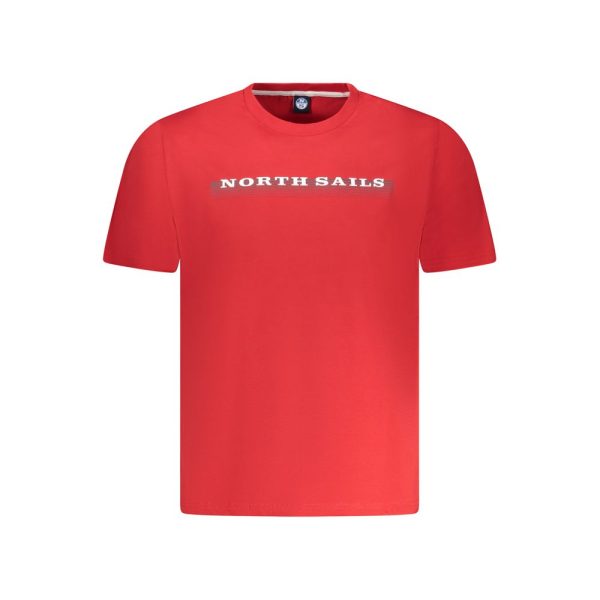 "Red Cotton Men T-Shirt" - Image 2