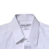 White Cotton GOLD Long Sleeves Formal Shirt - Image 6