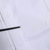 White Cotton GOLD Long Sleeves Formal Shirt - Image 7