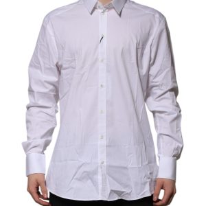 White GOLD Long Sleeve Dress Formal Shirt
