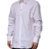 White GOLD Long Sleeve Dress Formal Shirt - Image 3
