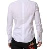 White GOLD Long Sleeve Dress Men Formal Shirt - Image 4