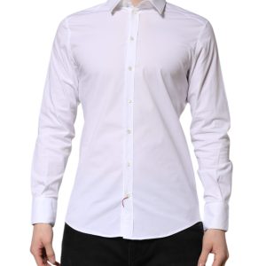 White GOLD Long Sleeve Dress Formal Shirt