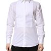 White GOLD Cotton Bib Dress Formal Shirt - Image 2