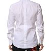 White GOLD Cotton Bib Dress Formal Shirt - Image 4