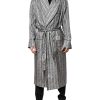 Multicolor Floral Robe Coat Wrap Jacket - Image 2