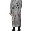 Multicolor Floral Robe Coat Wrap Jacket - Image 3