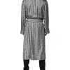Multicolor Floral Robe Coat Wrap Jacket - Image 4