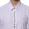 White Rhinestone Embellish Long Sleeves Top - Image 5