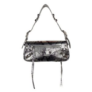 Gray Calfskin Handbag