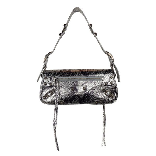 Gray Calfskin Handbag