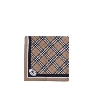 Silk Check Scarf