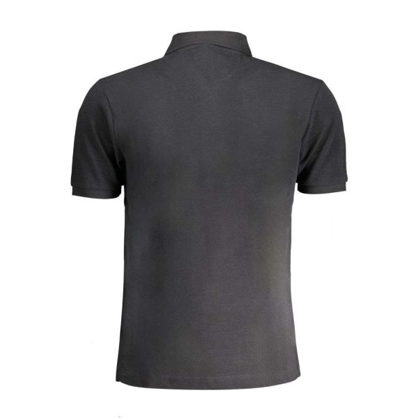 Black Cotton Polo Shirt - Image 2