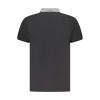 Black Cotton Men Polo Shirt - Image 2
